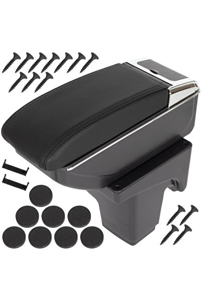 Other Ford Focus MK3 14-18 LIFT armrest with storage compartment BLACK LEATHE...