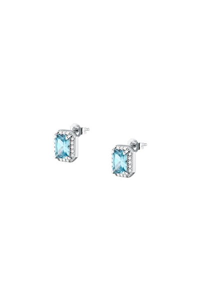 MORELLATO Tesori earrings, 925 silver, rhodium plated, blue and white crystal...
