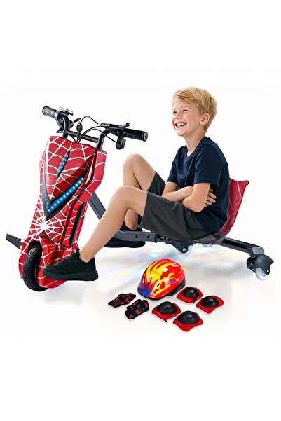 Kingon سكوتر كهربائي للانجراف، سكوتر كهربائي مع مجموعة واقيات للخوذة، واقيات ...