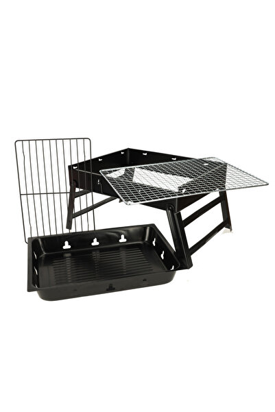 zola Grătar pentru valiză pe cărbune, picioare pliabile, portabil, oțel, 42x2...