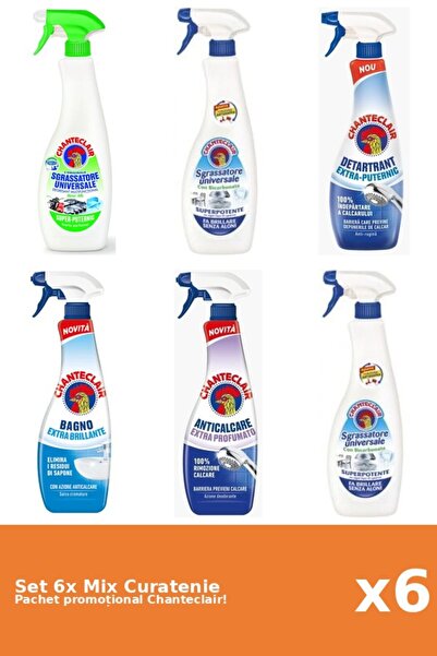 Chanteclair Set of 6 Chanteclair Cleaning Mix: Lemon, Bicarbonate, Classic, S...