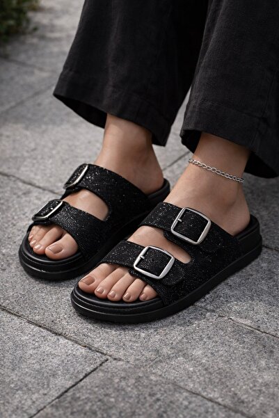 ALTUNTAŞ Žene - Udoban đon Poliuretan Sa šljokicama Papuče Kućne Papuče Vanjs...