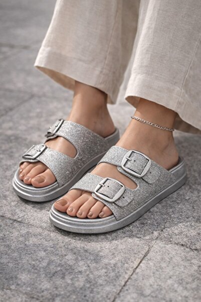 ALTUNTAŞ Žene - Udoban đon Poliuretan Sa šljokicama Papuče Kućne Papuče Vanjs...