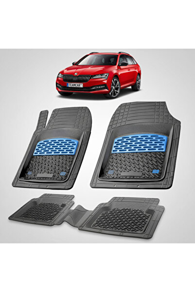 TEAMCAR Covorase Skoda Superb III Compatibile Combi Facelift 2019-2024 | Blue