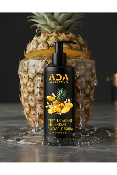 Ada Marketing 150 ml Ananas Aromalı Su Bazlı Kayganlaştırıcı Jel – Yoğun ve U...