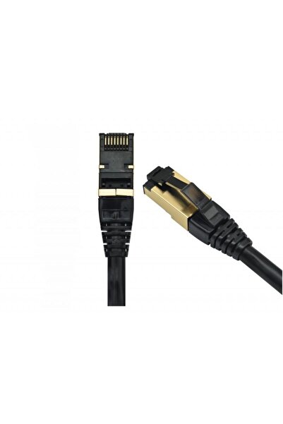 Emtex Patchcord FFTP RJ45-RJ45 Cat.8, LSZH, 0.5m, FFTP-8-0.5-BK-LSZH-EMT