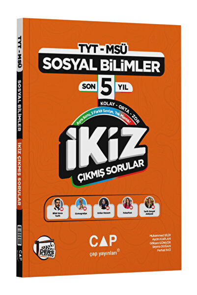 Çap Yayınları Ders Platosu TYT MSÜ Sosyal Bilimler Son 5 Yıl İkiz Çıkmış Soru...