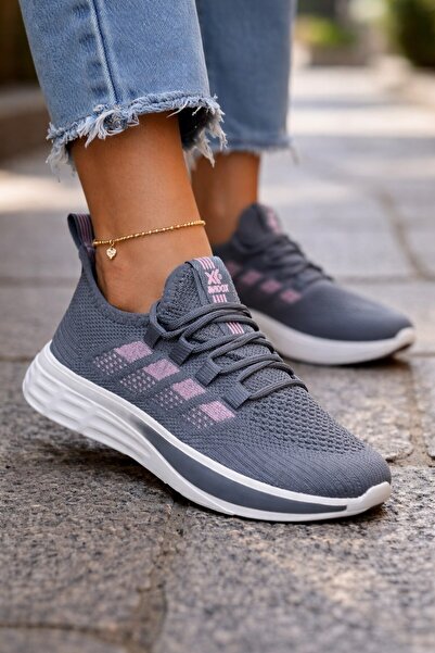 ALTUNTAŞ Udobne, lagane, ortopedske, letnje, čipke, mrežaste patike crne cipele