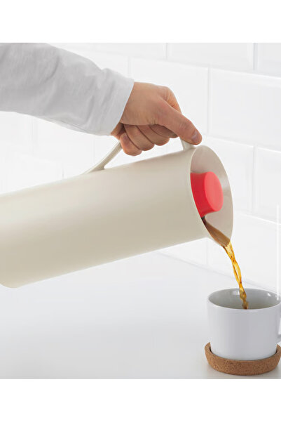 Generic Cooler flask, beige/red, 1