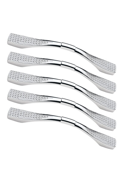 flores Set 5 Manere pentru mobila, din metal, OZS-1231, lungime 120 mm, dista...