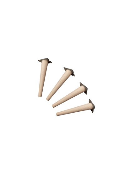 WOODHAUS Conical Beech Wood Leg - 1 Piece - 23Cmx2Cm