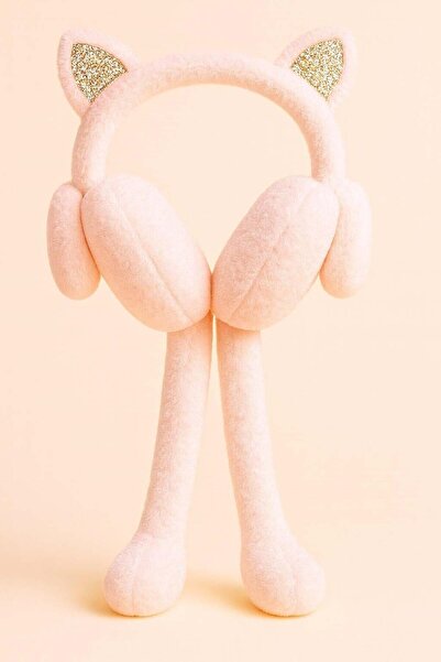 BONY SOCKS mačka deca sa ušima Pliš slušalice roze