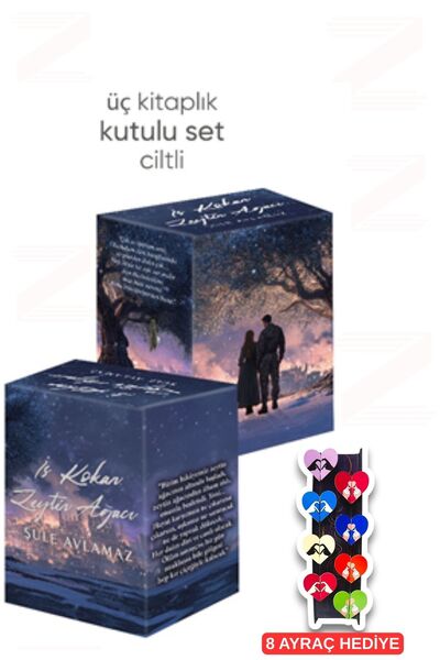 İndigo Kitap İs Kokan Zeytin Ağacı Kutulu Set / Şule Avlamaz-8'li Özel Tasarı...