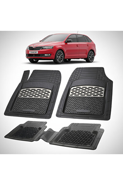 TEAMCAR Πατάκια δαπέδου Skoda Rapid I Συμβατά με Spaceback Facelift 2017-2019...