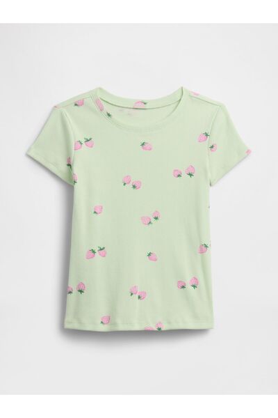 GAP Kız Bebek Açık Yeşil Ribana T-Shirt