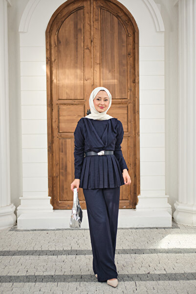 LOCCO Set de curea piese pentru femei, cu umeri cu eșarfă și talie cu pliuri ...