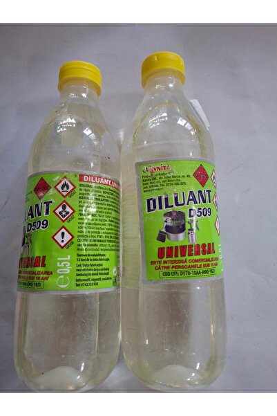 Kynita D509 universal thinner, 0.5 liters - Pack of 2 bottles x 500ml