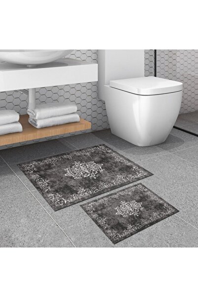 UnicUtil Σετ covorase baie 2 piese, Comfort Πελούς, UnicUtil, Gri