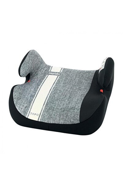 NANIA Inaltator auto Topo Linea Grey, 135-150 cm, 7-12 ani (Gri)