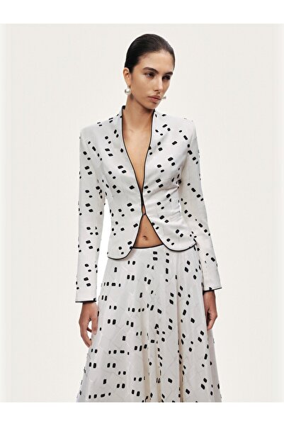 Nocturne Desenli Vatkalı Ceket