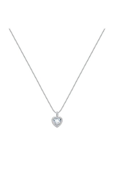 MORELLATO Colier Tesori, argint 925, rodiat, cristale albe, lungime 42cm, SAVB02