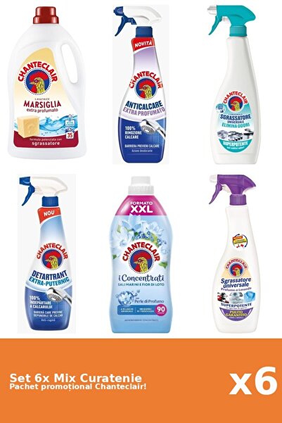 Chanteclair Set 6 Mix Curatenie Chanteclair: Lotus, Puternic, Parfumat, Marsi...
