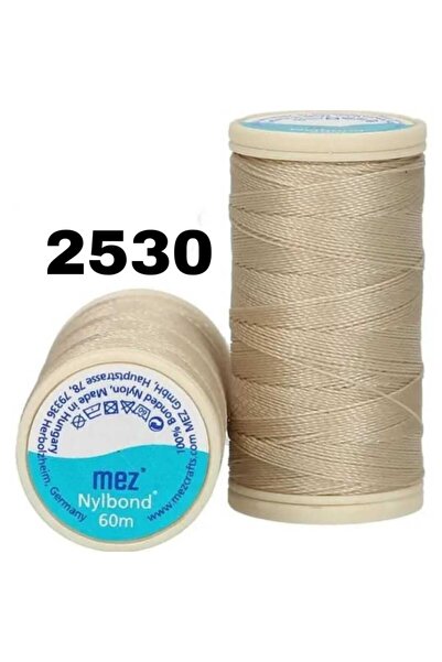 Mez Nylbond Ekstra Sağlam Naylon Iplik - 2530 Krem, Boncuk, Takı Ipliği, Kopm...