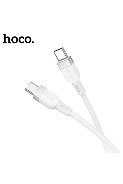 Hoco Soft silicone data cable Type-C - Type-C 60W X109 White