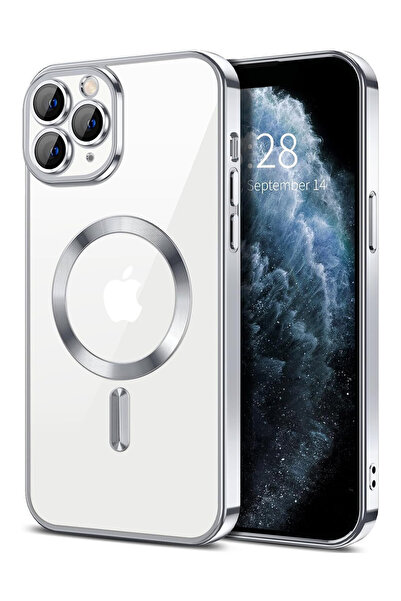 OEM Luxury Magnetic Case, camera protection, for iPhone 11 Pro, Silver