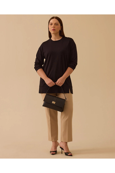 Gala-Xi Базова туника голям размер с детайл цепка