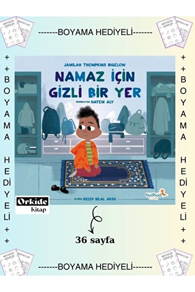 HüdHüd Kitap Boyamalı - Namaz İçin Gizli Bir Yer - Dini Çocuk Kitabı