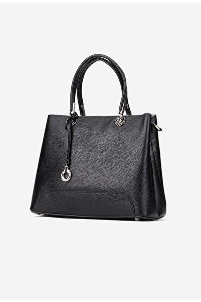 Dasha Geanta dama neagra din piele texturata