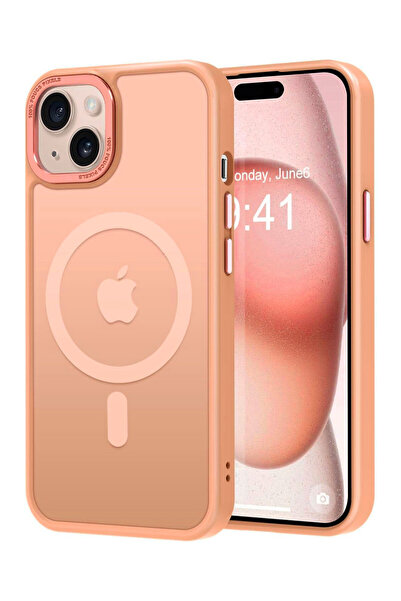 VERTEK Διαφανές ματ μαγνητική θήκη σιλικόνης για iPhone 12 - Χρυσή