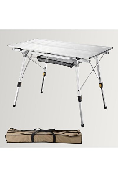 Funky CHAIRS Elite Alüminyum Teleskopik Ayaklı Kamp Piknik Masası Gri