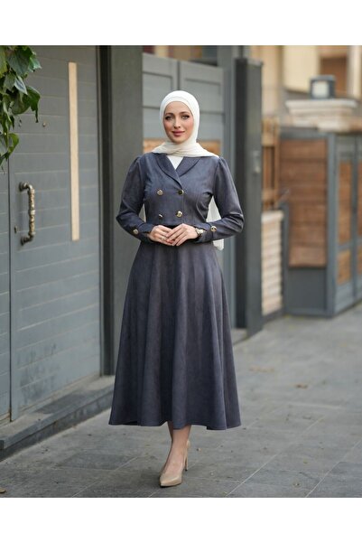 Verona-Gulf Elegant Suede Top & Skirt Set