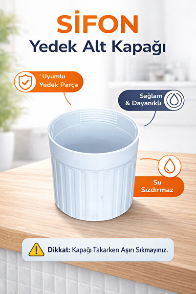 ock plast Yedek Parça - Alt Kapak - Mutfak ve Banyo Lavabo Altı Koku Önleyici...