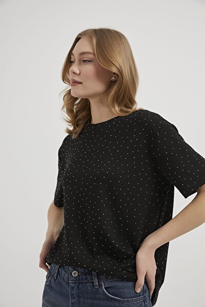 Arma Life ARMALIFE 11351 ŽENSKA MAJICA SA KAMENOM NA KRAVATI