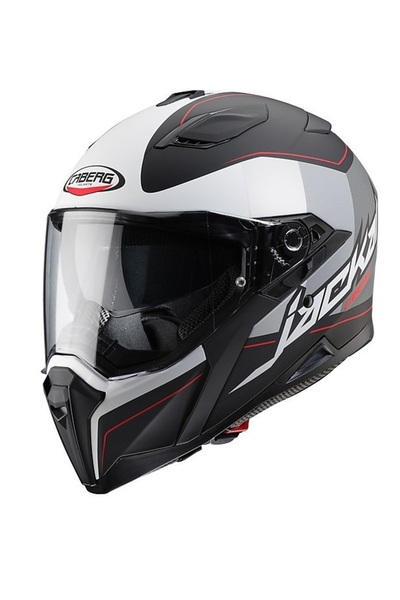 Caberg Jackal İmola Mat Siyah Beyaz Full Face Kask