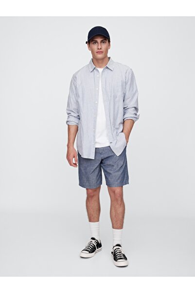GAP Erkek Mavi Essential Khaki Şort