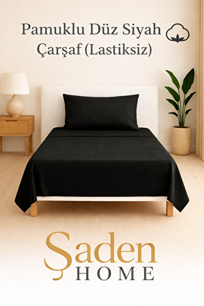 SADEN HOME Pamuk komad pojedinačnog crnog automobila Čaršav X240CM