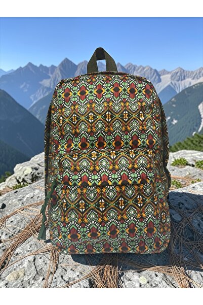 Old Cotton Quality Mini Vintage Casual Design Daily Backpack Travel Bag 21 cm...