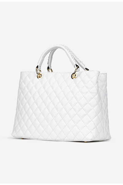 Dasha Women's white bag made of natural Leather Milona