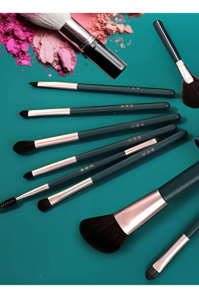 Yallabena 14-Piece Makeup Brush Set with Traditional Chinese Brush Holder – P...