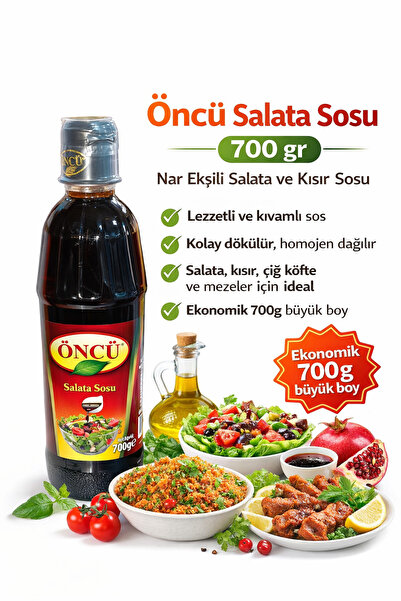 Öncü Salata Sosu 700 gr Nar Ekşili Salata ve Kısır Sosu