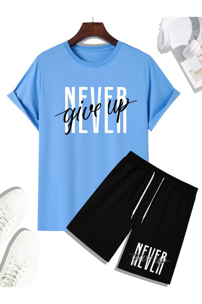 Flow touch Shorts t-shirt - shorts bottom top tracksuit set Printed Oversized...