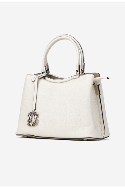 Dasha Light beige textured Leather women's purse