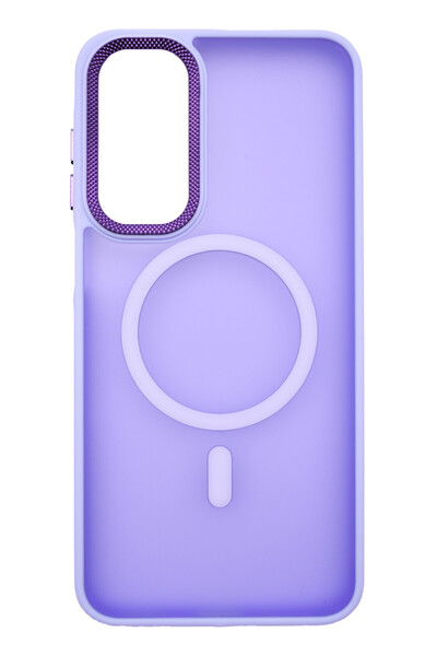 VERTEK Husa Magnetica din Silicon Matte Transparent pentru Galaxy A56 - Mov