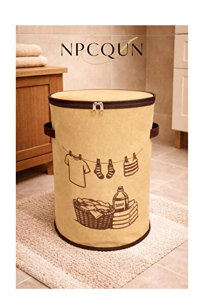 NPCQUN Yıkanabilir Çamaşır Sepeti ,Kirli Sepeti , Çok Amaçlı Düzenleyici Çama...
