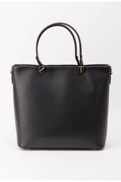 Dasha Geanta dama neagra din piele naturala Polly