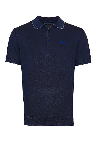 Guess Polo Kurzarm-Poloshirt TONY WASHED POLO mit Knopfleiste und Logo-Sticke...